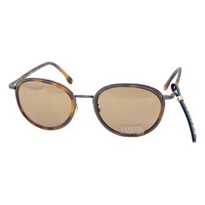 Lozza Unisex Sunglasses  Sl2254m-52568g  52 Mm Gbby2 In Brown