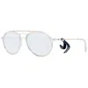 Lozza Gold Unisex Sunglasses In Silver