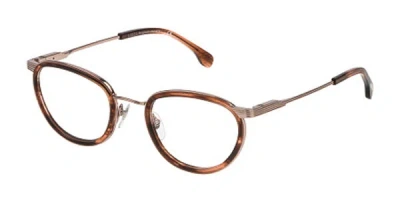 Lozza Vl2266 Men's Glasses, Tortoiseshell, Size 49 In Brown