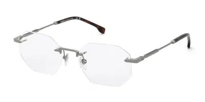 Lozza Vl2450 Alicudi 1 0509s1 Men's Glasses Silver Size 55 - Free Lenses - Blue Light Block Available In Metallic