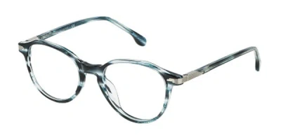 Lozza Vl4094 06wr Men's Glasses Blue Size 50 - Free Lenses - Blue Light Block Available In Green