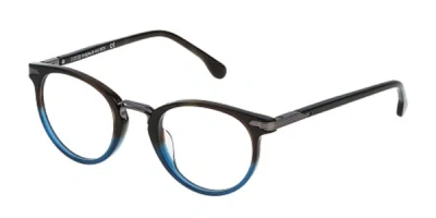 Lozza Vl4098 Men's Glasses, Tortoiseshell, Size 48 In Brown