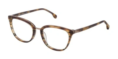 Lozza Vl4146 Men's Glasses, Tortoiseshell, Size 52 In Brown