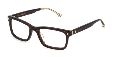 Lozza Vl4268 Men's Glasses, Tortoiseshell, Size 53 In Brown