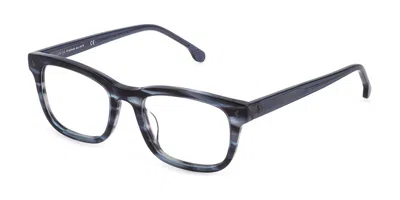 Lozza Vl4275 09y1 Men's Glasses Blue Size 52 - Free Lenses - Blue Light Block Available In Black