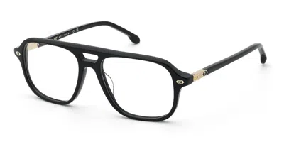 Lozza Vl4419 Luis Figo 0700 Men's Glasses Black Size 56 - Free Lenses - Blue Light Block Available In Red