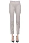 L.p. Cotton Cigarette Trousers In Beige