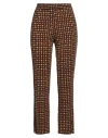 L.p. Di L. Pucci L. P. Di L. Pucci Woman Pants Brown Size 6 Viscose, Elastane In Brown