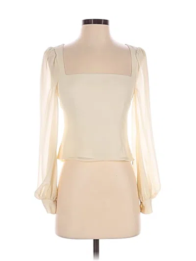 Pre-owned Lpa 3/4 Sleeve Blouse In Ivory