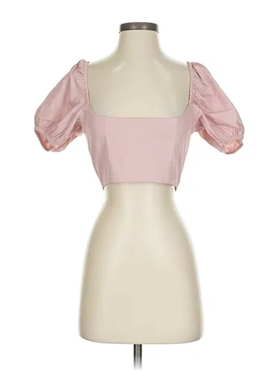 Pre-owned Lpa 3/4 Sleeve Blouse In Pink