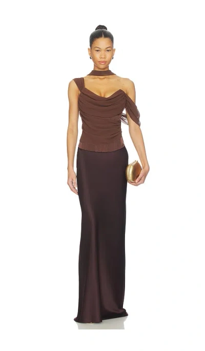 Lpa Adara Corset Top In Brown