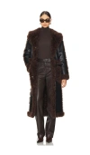 Lpa Adriano Coat In Black & Brown