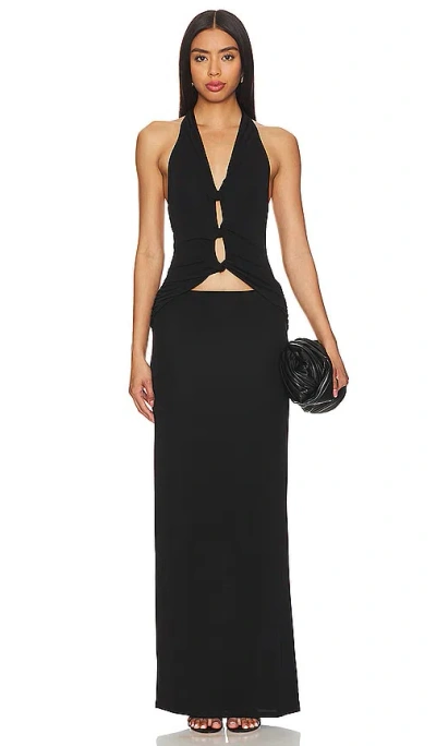 Lpa Angela Maxi Dress In Black