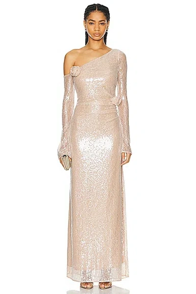 Lpa Aniella Gown In Nude In Pink