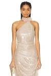 Lpa Aniella Halter Top In Champagne