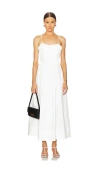 Lpa Annalie Midi Dress In White