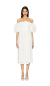 Lpa Aria Midi Dress In 白色