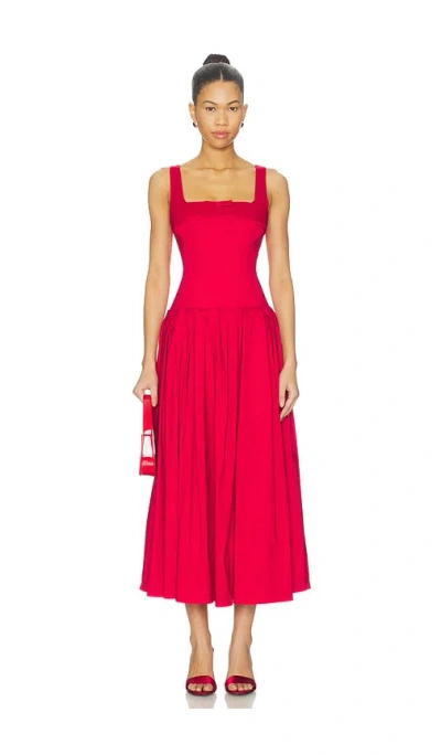 Lpa Audrey Midi Dress In Pink