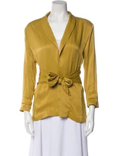 Pre-owned Lpa Blazer In Yellow