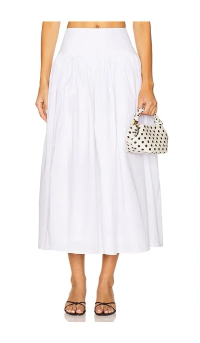 Lpa Brigette Midi Skirt In White