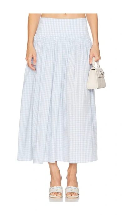 Lpa Brigette Midi Skirt In White