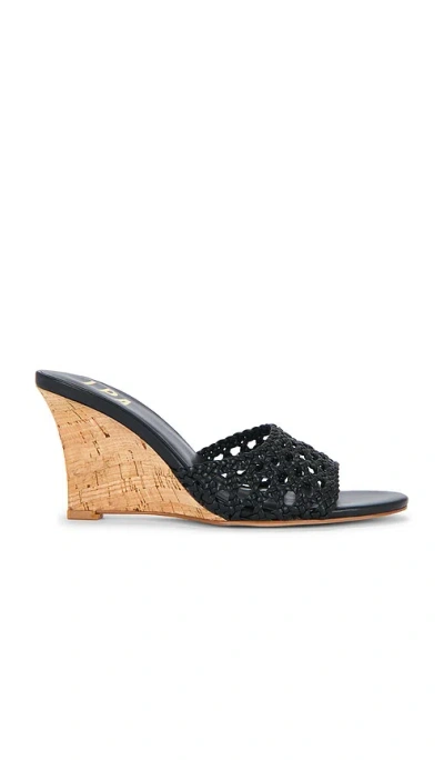 Lpa Cane Weave Wedge In Black