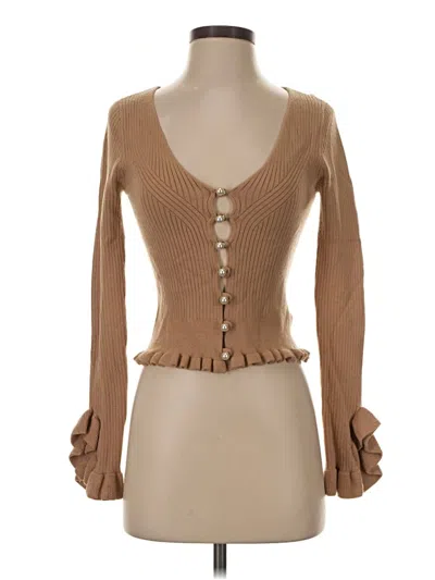 Pre-owned Lpa Cardigan Sweater In Tan