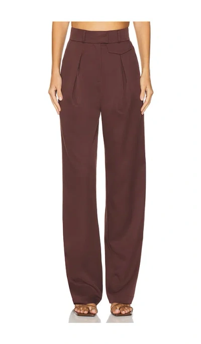 Lpa Carlotta Pant In Dark Brown