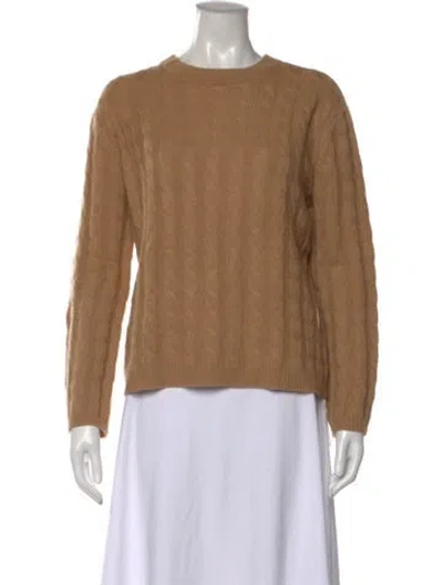 Pre-owned Lpa Cashmere Crew Neck Sweater In Neutral