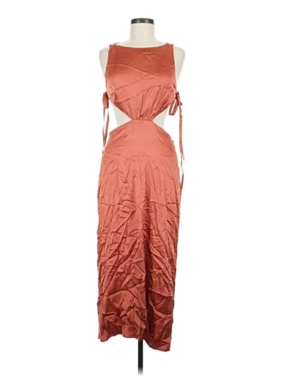 Pre-owned Lpa Casual Dress In Orange