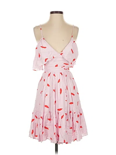 Pre-owned Lpa Casual Dress In Red