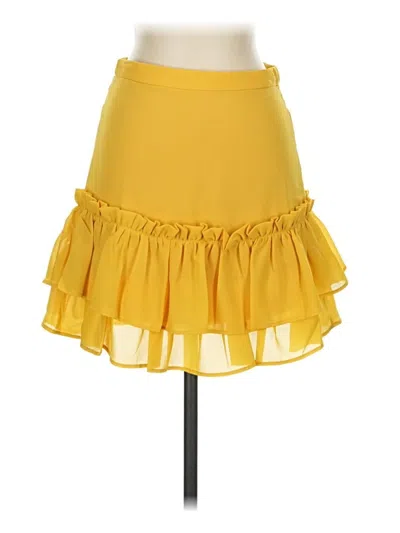 Pre-owned Lpa Casual Skirt In Yellow