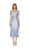Lpa Celeste Midi Dress In Blue