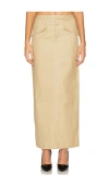 Lpa Clara Maxi Skirt In Tan
