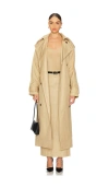 Lpa Clara Trench Coat In 카키