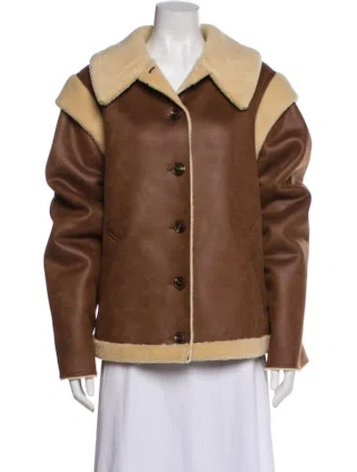 Pre-owned Lpa Coat In Brown