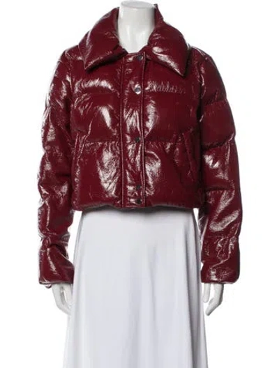 Pre-owned Lpa Coat In Burgundy