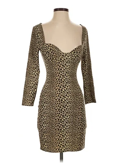Pre-owned Lpa Cocktail Dress In Brown