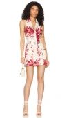 Lpa Concetta Halter Mini Dress In Cream