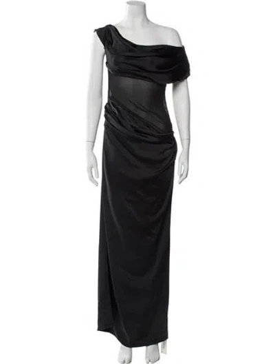Pre-owned Lpa Cowl Neck Long Dress W/ Tags In Black