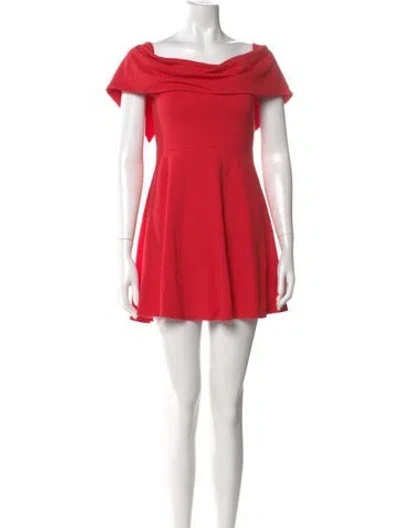 Pre-owned Lpa Cowl Neck Mini Dress W/ Tags In Red