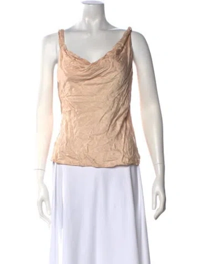 Pre-owned Lpa Cowl Neck Sleeveless Top In Neutral