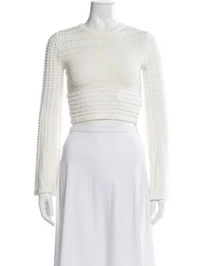 Pre-owned Lpa Crew Neck Sweater In White