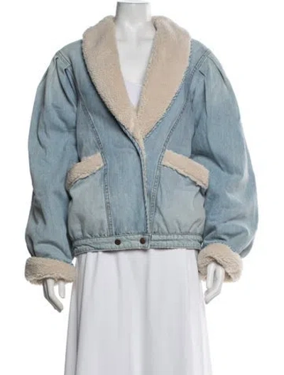 Pre-owned Lpa Denim Jacket In Blue