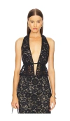 Lpa Ebony Halter Top In Black
