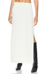 Lpa Evan Maxi Knit Skirt In Winter White