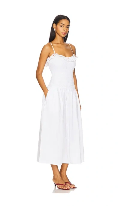 Lpa Evelyn Midi Dress In White