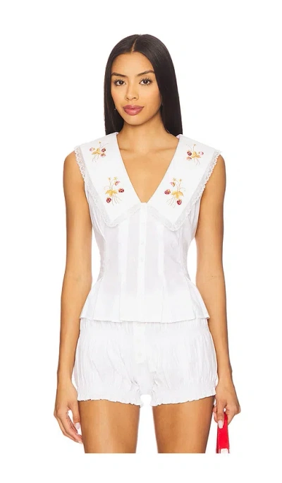 Lpa Evelyn Top In White