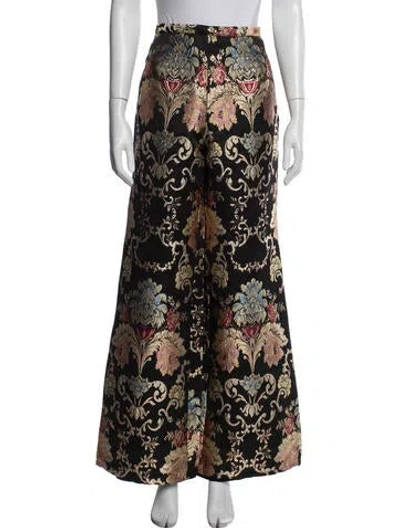 Pre-owned Lpa Floral Print Wide Leg Pants In Multicolor