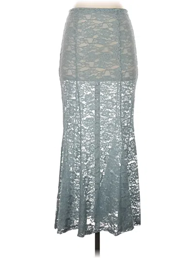 Pre-owned Lpa Formal Skirt In Silver